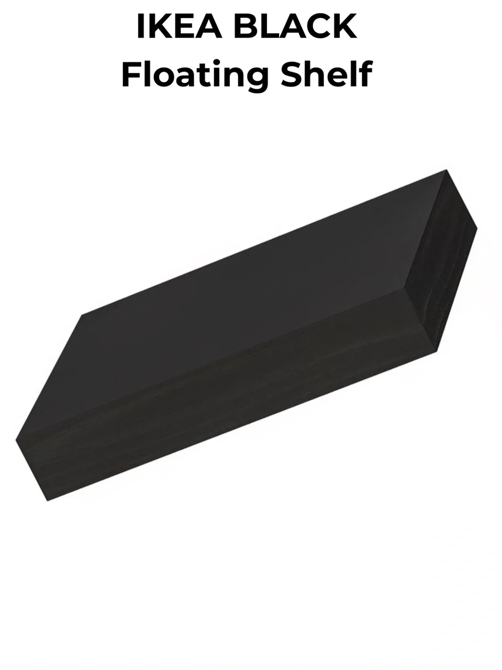 IKEA LACK Black Floating Shelf 11.75” X 10.25” NEW Shelving Box mid century